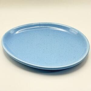 Williams Sonoma Blue Speckled Cheese Plate 10" Stoneware‎